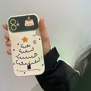 Christmas Tree Design Phone Case - White